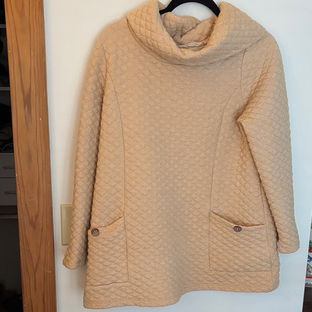 Soft Surroundings Cozy Cream Women's shirt size Large